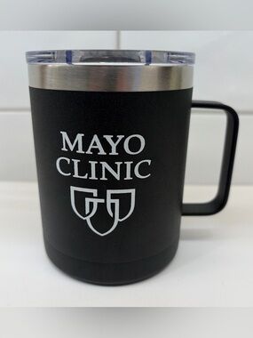 MAYO CLINIC Black Insulated Travel Mug